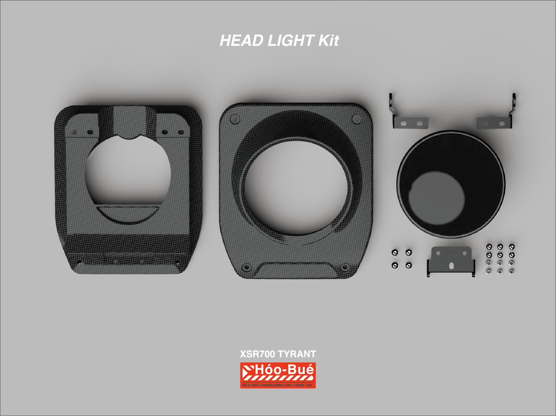 Carbon Fiber Head Light Kit  XSR700 2017-2022