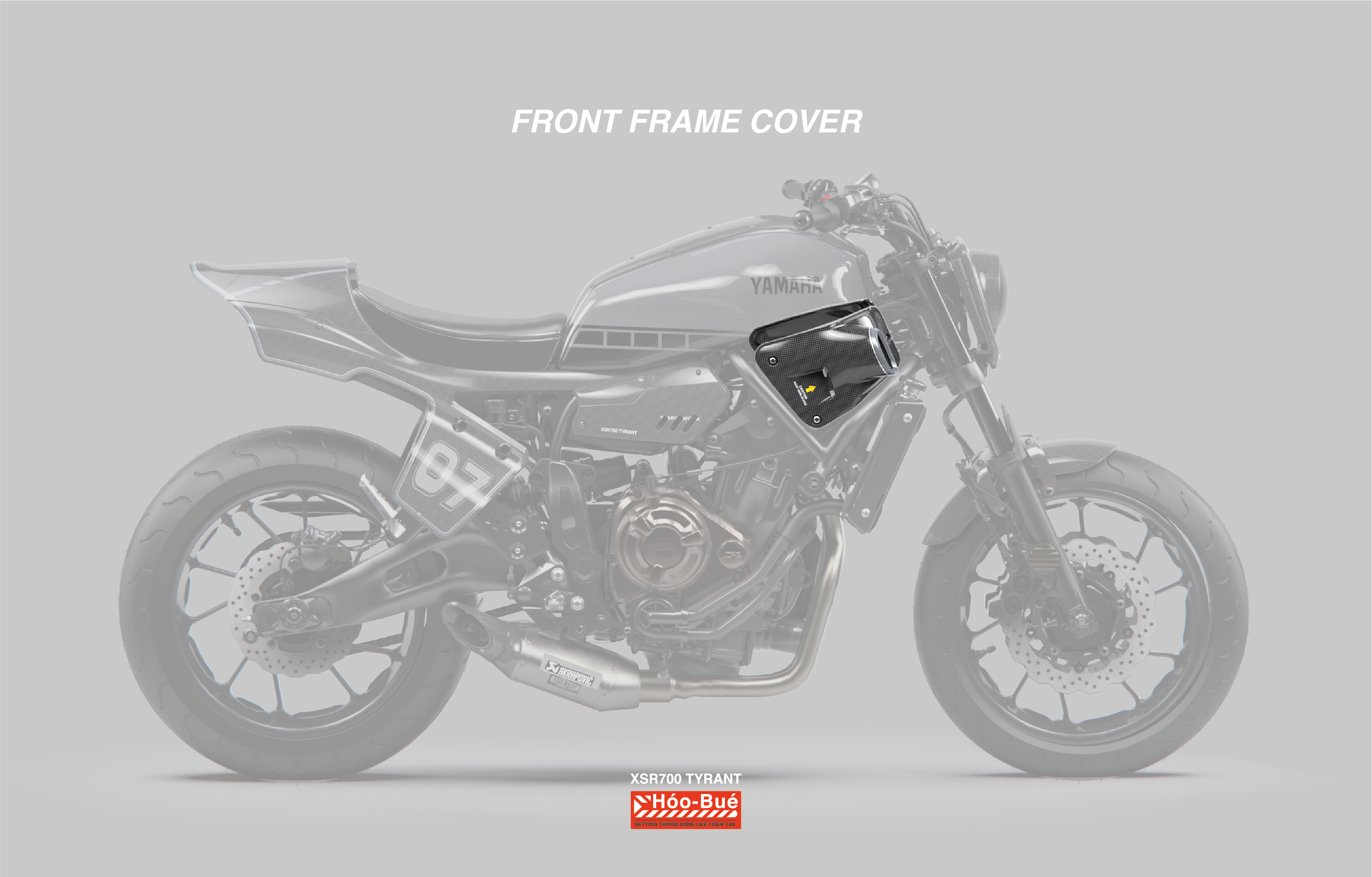 XSR700 Carbon Fiber Front Frame Cover